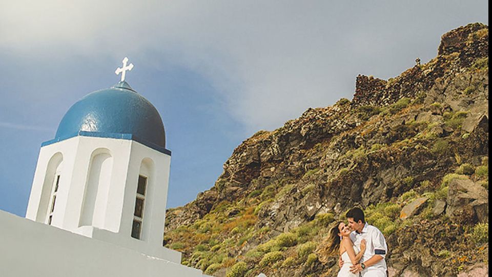 Ensaio em Santorini Grécia - Flavia e Filipe